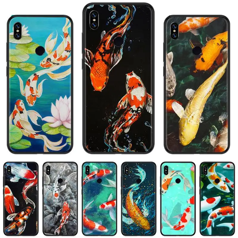 

Chinese Koi Fishes good luck Phone Case For xiaomi Redmi 5 5A plus 7A 8 note 2 3 4 5 5A 6 7 GO K20 A2