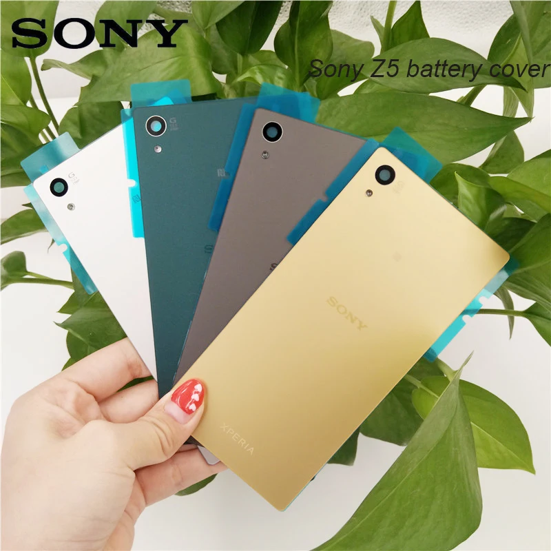 Оригинальный стеклянный чехол для Sony Xperia Z5 задняя крышка E6603 E6633 E6653 E6683 задней