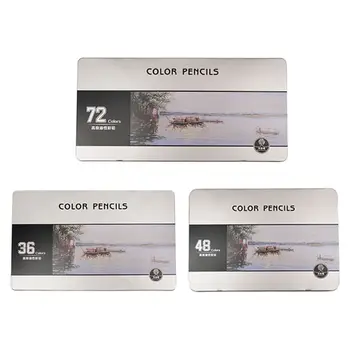

36/48/72 Colors Professional Oil Colored Pencils Set Artist Painting Sketching