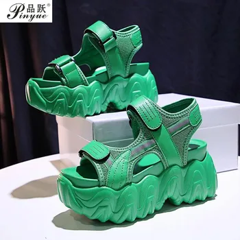 

Summer Wedges Heels Platform Slippers Women Sandals Thick Sole Ladies Buckle Shoes Woman Zapatillas Chinelo Sandalia