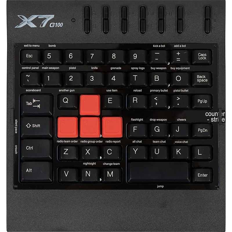 Игровой блок A4 X7-G100 черный USB Multimedia for gamer