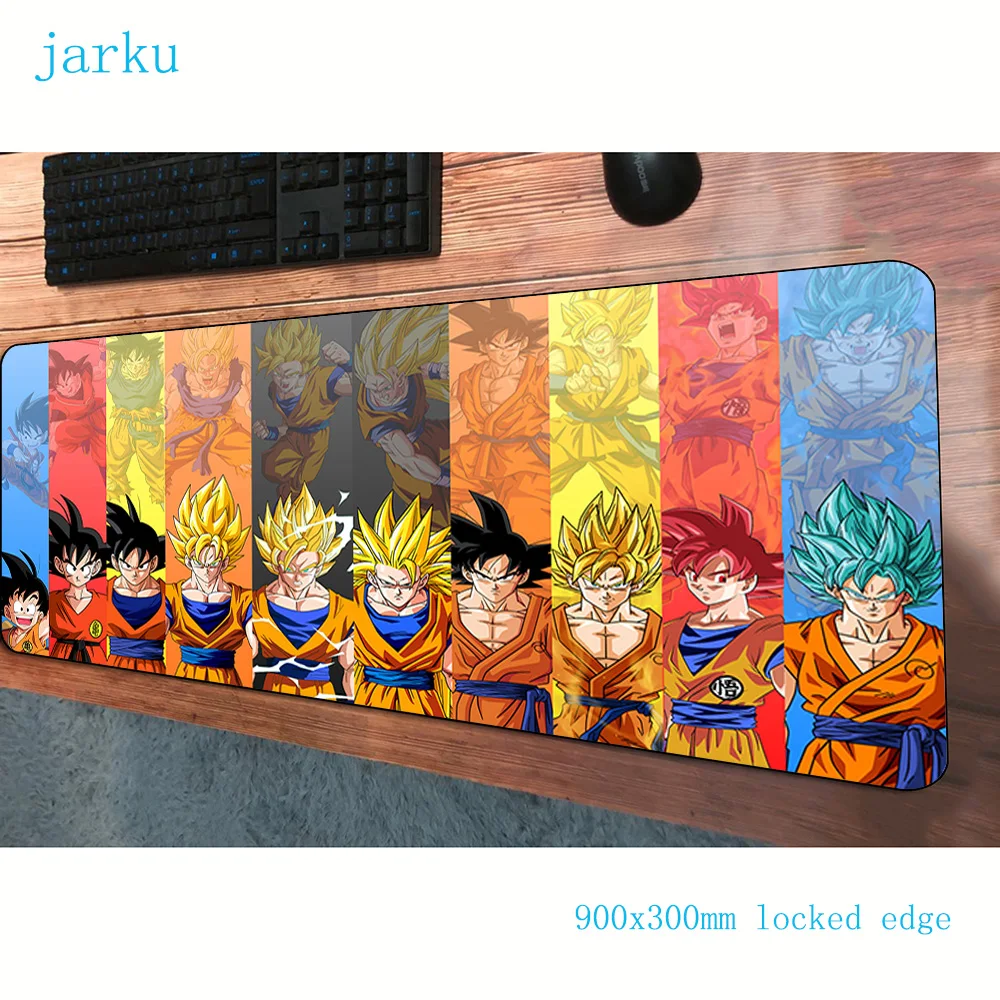Дешево 900x300x2 мм коврик для мыши Dragon Ball игровой коврик для мыши геймер Коврик для мыши высокого класса игровой компьютерный коврик для ноутбука игро...