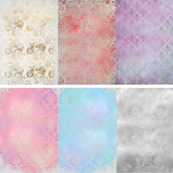 

Grunge Damask Backdrops Photography Booth Background Pink Grey Blue Metallic Rustic Studio Portrait Video Photoshoots Back Drops