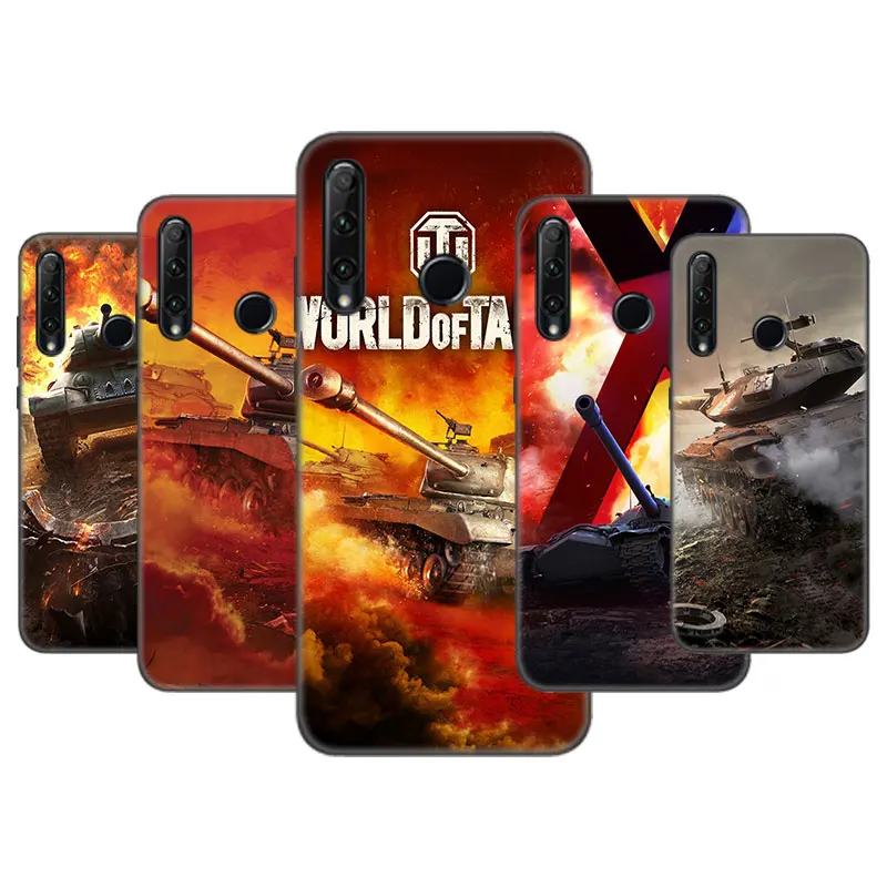 World of Tanks Game Case For Huawei Honor 10X Lite 7A 7S 8A 8C 8S 8X 9A 9C 9X 10i 20i 30i 20E 20S Pro 8 10 Black Cover | Мобильные
