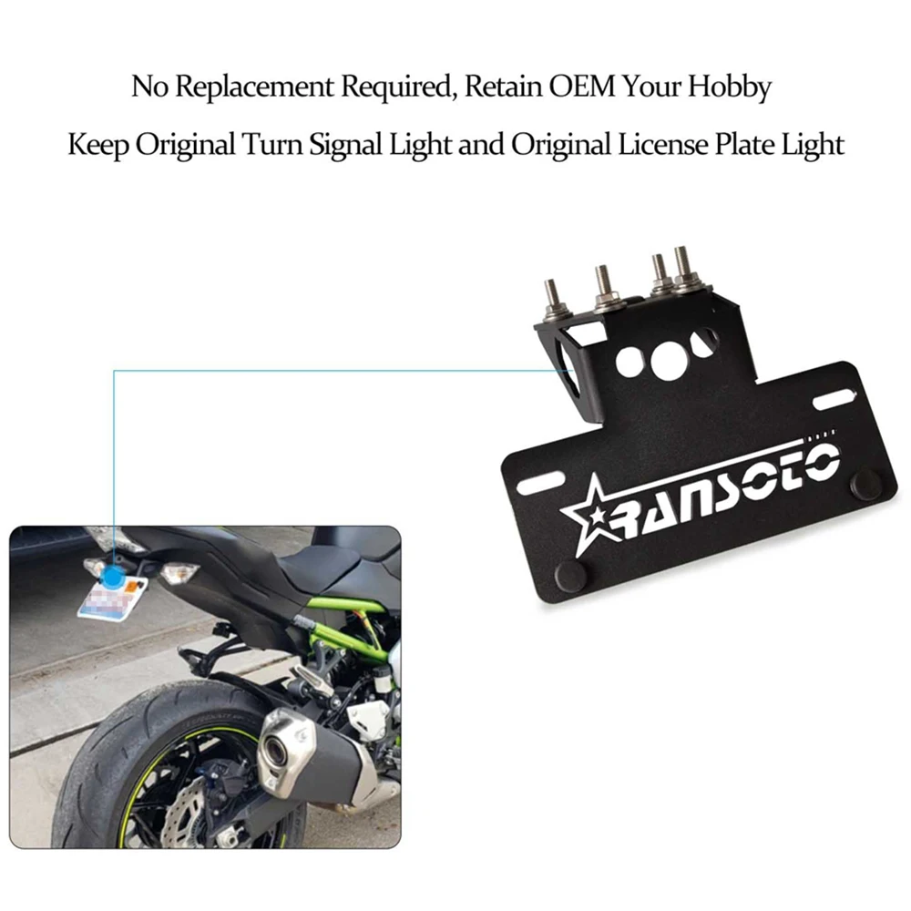 Мотоцикл ХВОСТ Tidy Fender Eliminator номерной знак автоспорта крыло Eliminator подходит для Kawasaki z900