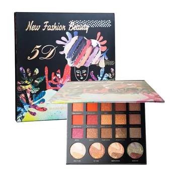 

24 Colors Mermaid Highlight Eyeshadow Matte Pearly Makeup Palette Glitter Makeup Glitter Pigment Waterproof Cosmetics Tool TSLM2