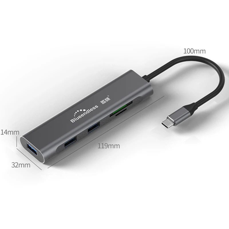 9 в 1 type C док-станция для ноутбука USB 3,0 HDMI TF LAN PD usb-хаб для Macbook huawei XiaoMi DELL Surface lenovo Dock