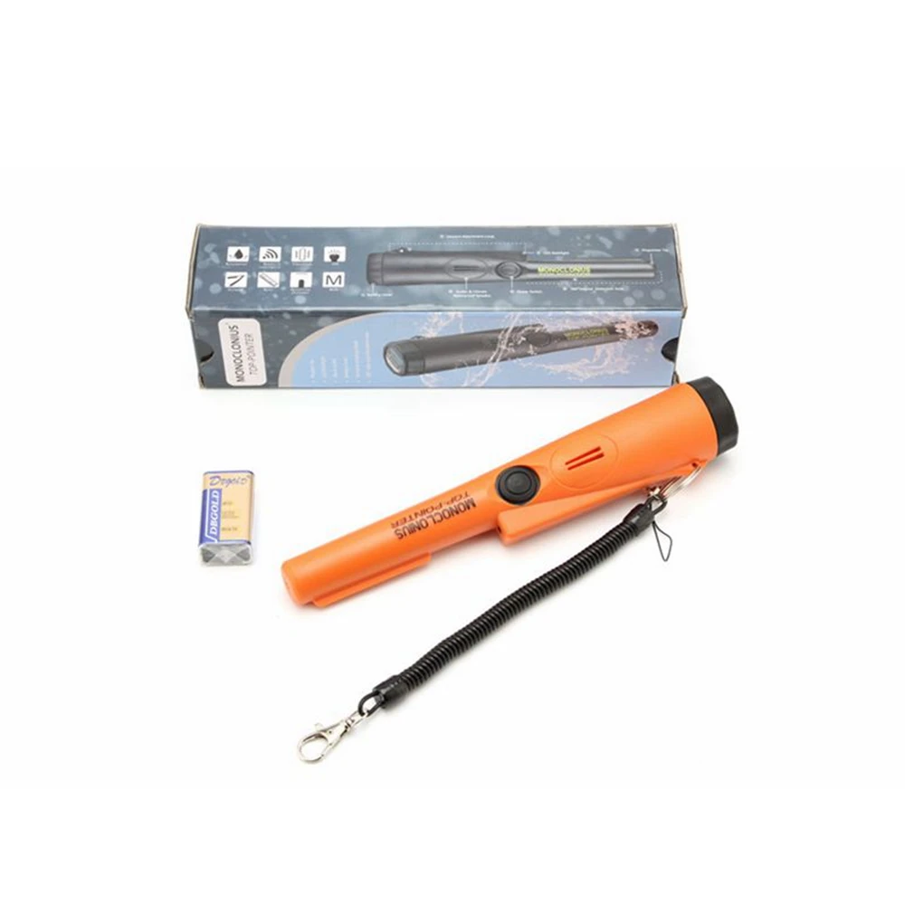 4cm detection orange Оранжевый/черный/красный/синий промышленный металлоискатель Золотой металлоискатель контактный указатель ручной металлоискатель - Цвет: 4cm detection orange
