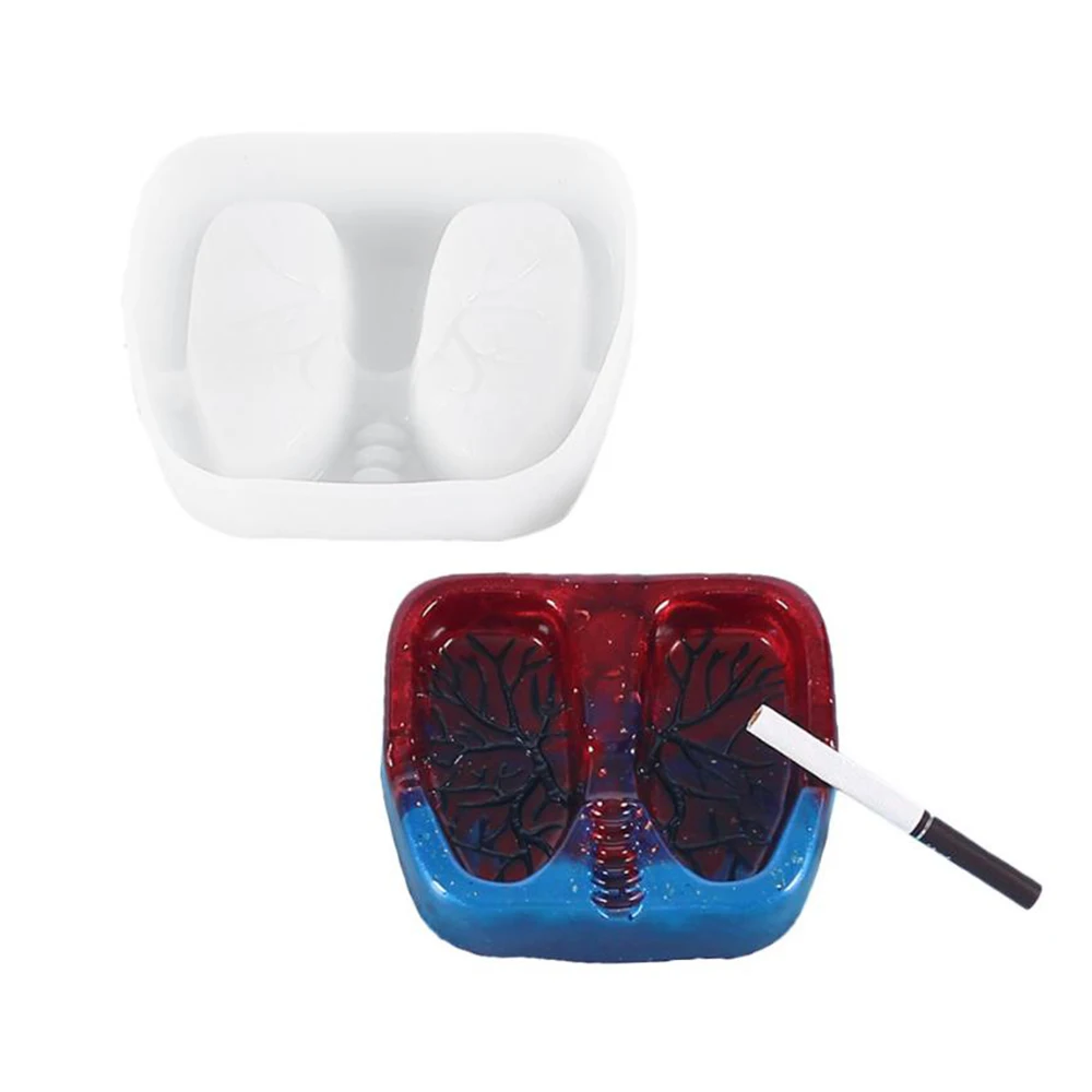 

Ashtray Mould Transparent Silicone DIY Crystal Epoxy Ashtray Decoration Halloween Making Epoxy Mold