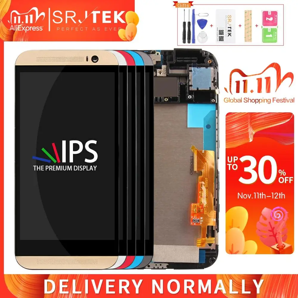 Srjtek экран для HTC One M8S LCD сенсорный дигитайзер Сенсорное стекло полная сборка с