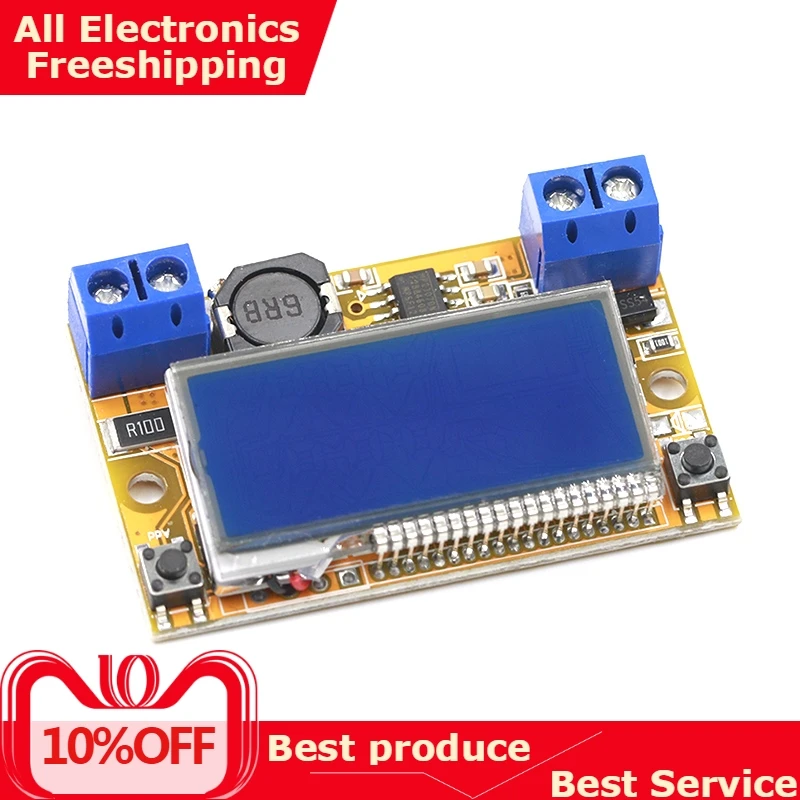 

Dual Display DC-DC 5-23V To 0-16.5V 3A Max Step Down Power Supply Buck Converter Adjustable LCD Step-down Voltage Regulator