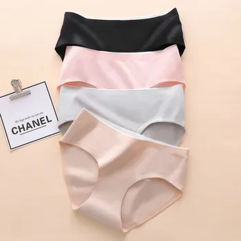 

Women Seamless Briefs Sexy Panties Lingerie Cotton Underwear Soft Underpants Breathable Pants Intimates Female Thongs #F
