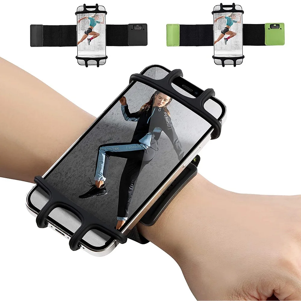 phone stand for bike Sports Wristband Phone Holder for iPhone 12 11 XR Samsung S10 S9 Plus Universal Running Armband Cell Phone Stand With Key Holder cell phone stand