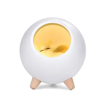

Cartoon Mini Led Night Light For Girl Gift Creative Cute Cat Pet House Ambience Lamp USB Charging ssleeping feeding lamps New