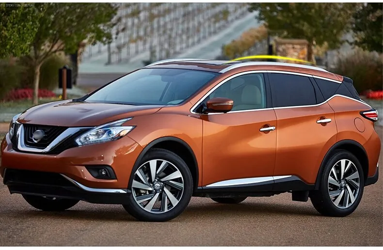 Для Nissan MURANO- багажник на крышу, рейлинги, барные стойки для багажа, верхние стойки, рельсовые коробки, алюминиевый сплав, OEM