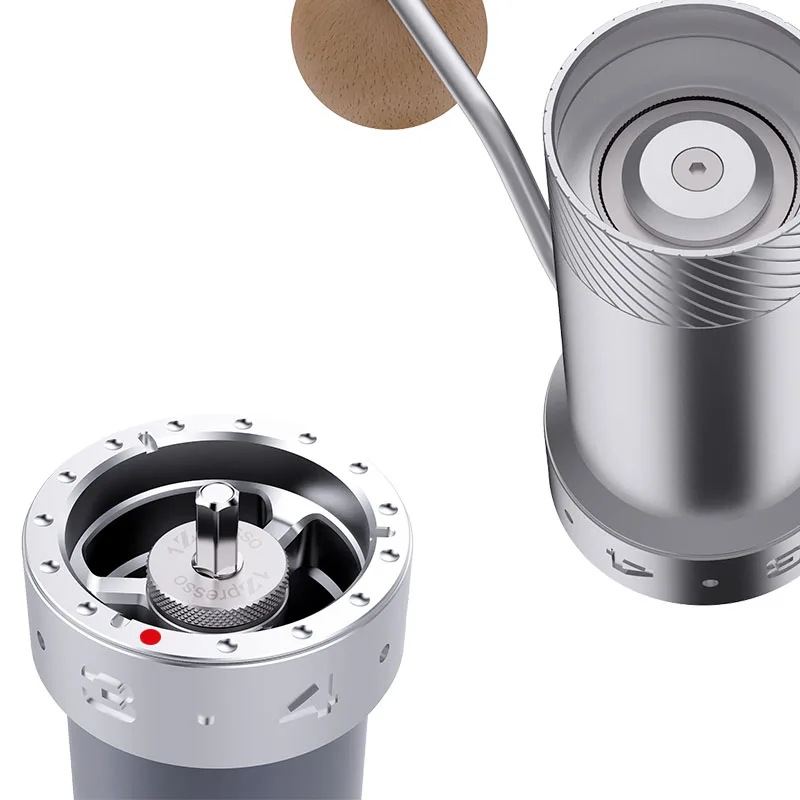 

Super High-Quality Manual Coffee Grinder Adjustable Mini Stainless Steel Coffee Bean Burr Mill Kitchen Tool Handmade Artwork