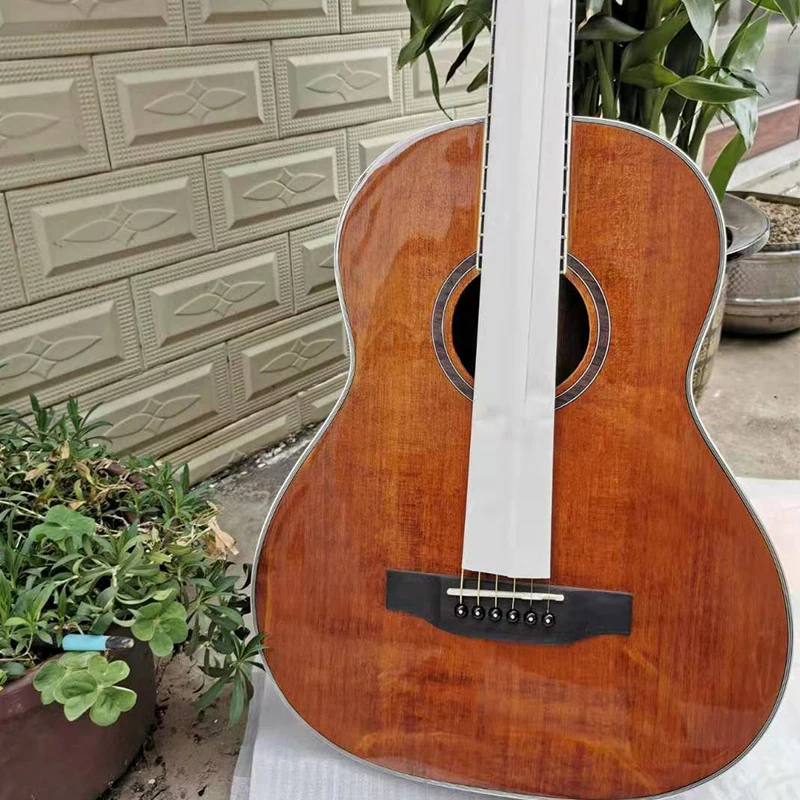 

36 inch Acoustic Guitar Solid Folk Guitar Picea Asperata 6 Strings for Guitar Beginners Instrument EGT332