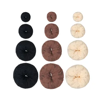 

4PCS/Set Elegant Hair Bun Maker Hair Ring Donut Foam Sponge Products Hair Style Accessories Girls And Women Hair Styling Tools