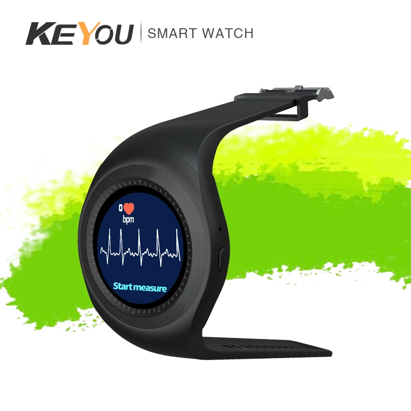 

KEYOU-X1 Elderly Health Smart Watch, Heart Rate, Blood Pressure, Sedentary Sleep Monitoring Support SIM / TF, Android and IOS