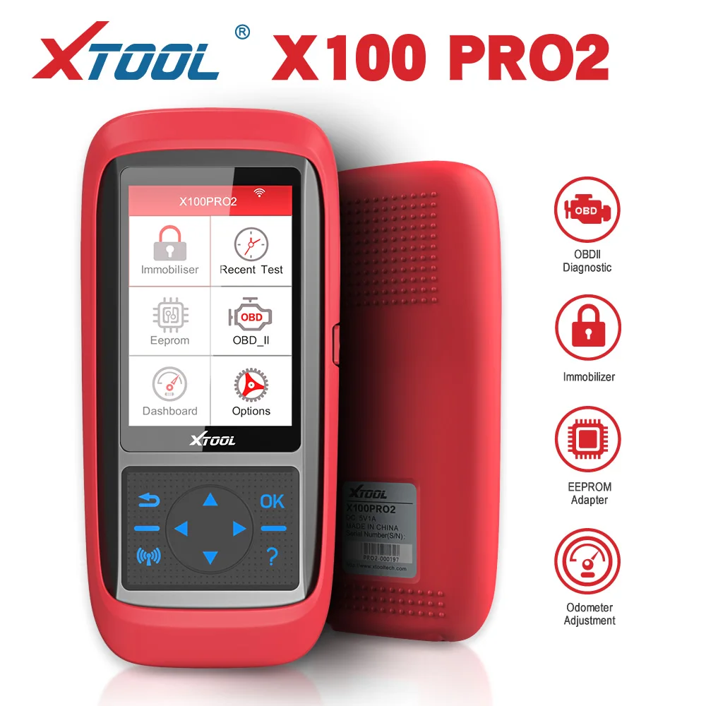 Программатор автомобильных ключей XTOOL X100 Pro2 с адаптером EEPROM поддержка