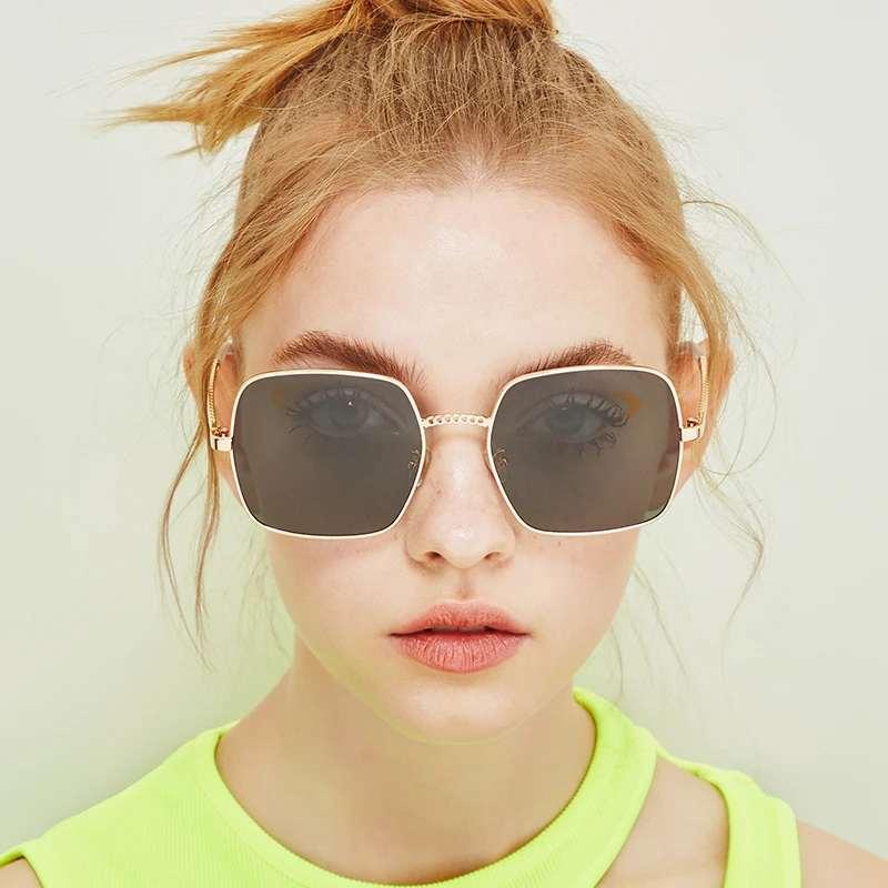 

CHAIAI BRAND Square Classic Sunglasses Big Frame Driving Sun Glasses oculos 2019 New Style UV400