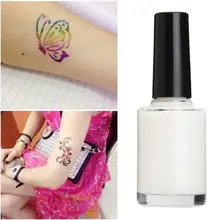 1 бутылка 15 мл одноразовые цветные блестящие татуировки белый гель Вспышка порошок татуировки клей боди-арт Краска водостойкие инструменты для макияжа TSLM2
