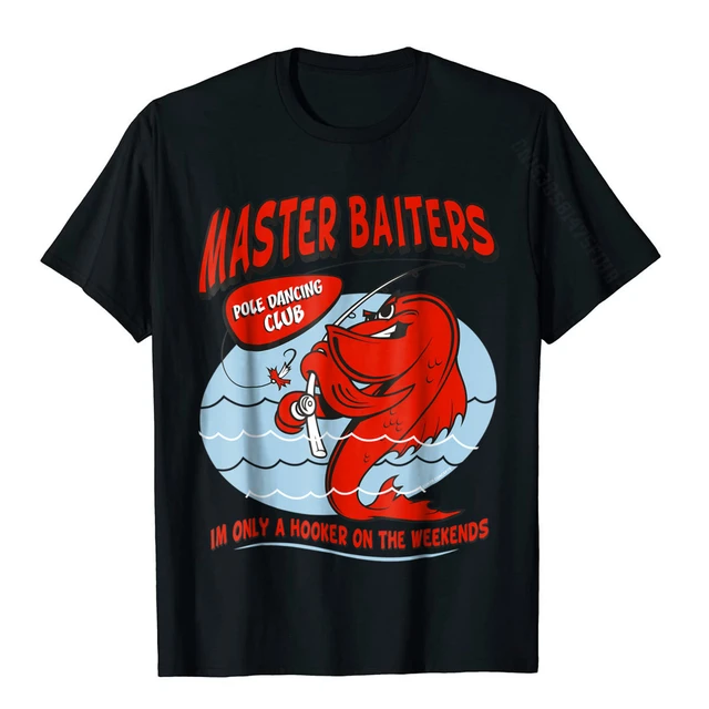 Mens Master Baiters Fishin Pole Humor Funny Fisherman T-shirt Cotton T  Shirts For Men Design Tops Tees Newest Fashionable - T-shirts - AliExpress