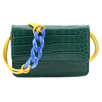 

Acrylic Chain Shoulder Bags Women Famous Brand Individuality Designer Women Bags Female Acrylic Shoulder Strap Messenger Bags Gr