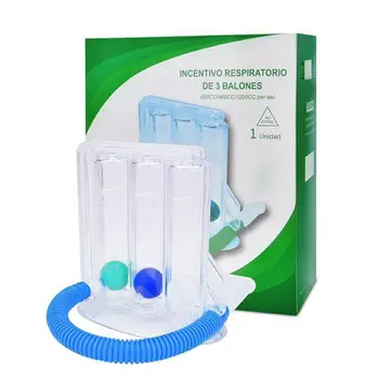 

Breathing Trainer Vital Capacity Exercise Three Ball Instrument Lung Function Breathing Respiratory Exerciser For Men Women