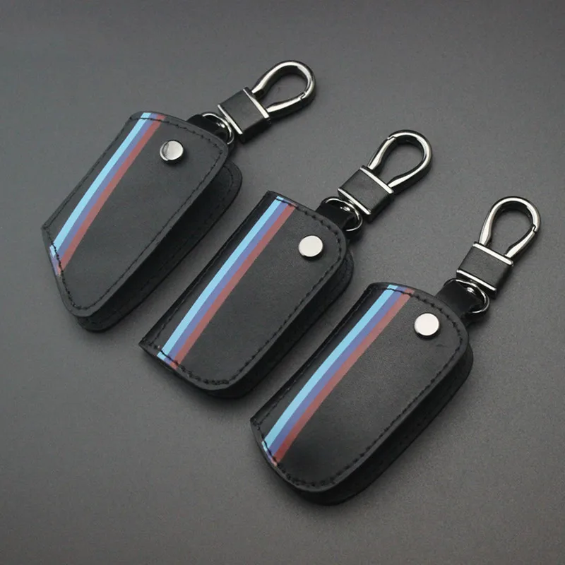 

1X Genuine leather Car Key Case for BMW M performance M power 1 2 3 4 5 6 7 Series F30 F34 F10 F07 F20 G30 F15 F16 Car Styling