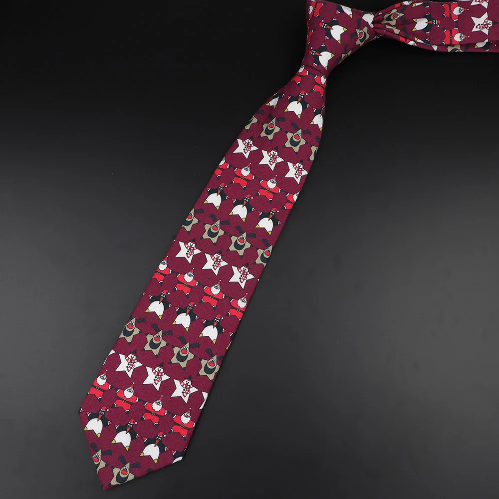 Cotton Tie 11 Рождественская блестящая Снежинка, галстук с животным принтом, 8 см, 9 см, 10 см, супер качество, полиэстер, хлопчатобумажный галстук для мужчин, вечерние, для ужина, подарок, аксессуар - Цвет: Cotton Tie 11