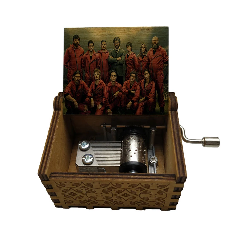 2020 new arrival La Casa De Papel bella ciao wooden Hand Music Box Elegant Gift Home Decoration Ornaments Child | Дом и сад