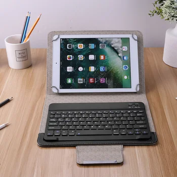

Practical Wireless Bluetooth Keyboard For Tablet For iOS Windows Android PU Leather Case Cover Stand for 9 10 inch Tablet