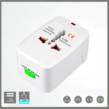 

Free shipping Global Travel Unversal Conversion Plug Charging Adapter Socket Multi-functional International Universal Adaptor