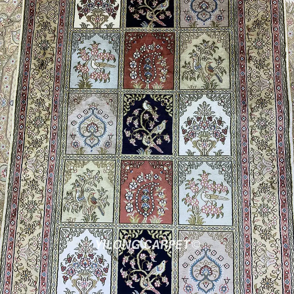 Yilong 2,5 'x4' персидский шелковый ковер, четыре сезона, изысканная, Восточная Шелковая ковер(HF152B