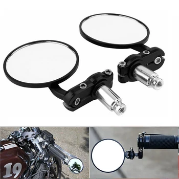

Motorcycle Mirrors Bar End Mirror Rear View Handlebar End Mirror For honda xr cbr 125r bros pcx 150 integra 750 cbr 900 rr