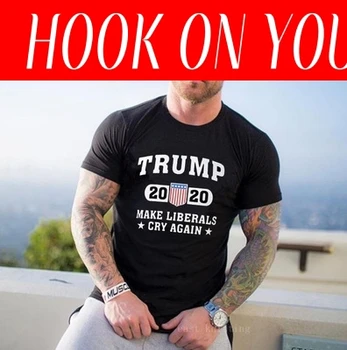 

Trump 2020 Make Liberals Cry Again Shirt Hipster T Shirts Man Short Sleeves Clothes Unique Tees Pure Cotton Round Neck T-Shirts