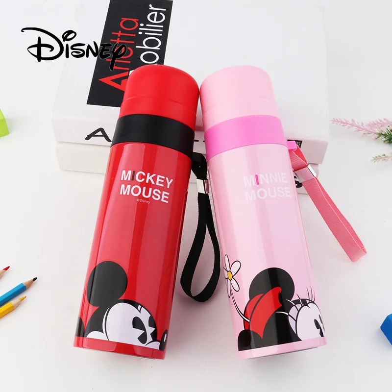 

Disney Simple Fashion Mickey Mouse Winter Vacuum Cup Cartoon Mickey Minnie Kettle Ms. Men's Wild Office Mug Christmas Gifts