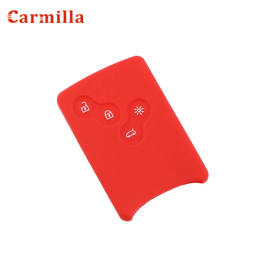 Силиконовый чехол Carmilla с 4 кнопками для автомобильного ключа защитный держатель