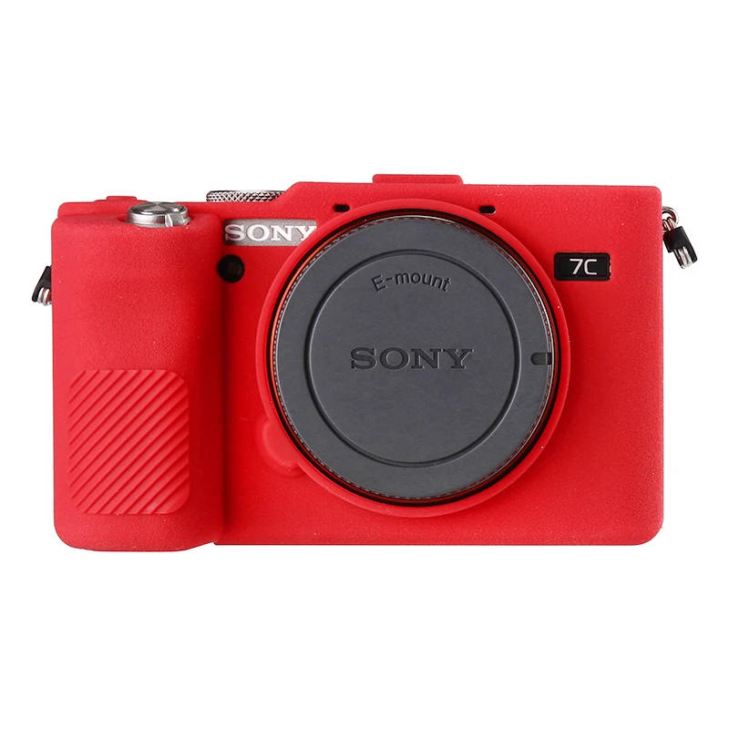 small camera bag HQ Soft Silicone Rubber Camera Protector Skin Case for Sony Alpha A7C camera bags for men Bags & Cases