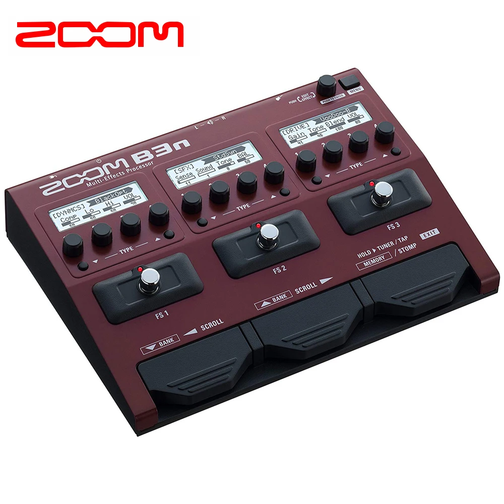 Hot sell Zoom B3n bass multi function pedal effect processor for bassists | Электроника