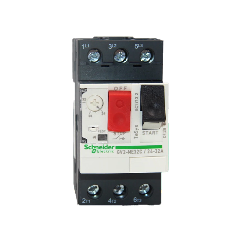 

Authentic Motor thermal magnetic circuit breaker button 3P GV2ME32C motor protection switch setting current range 24-32A 10KA