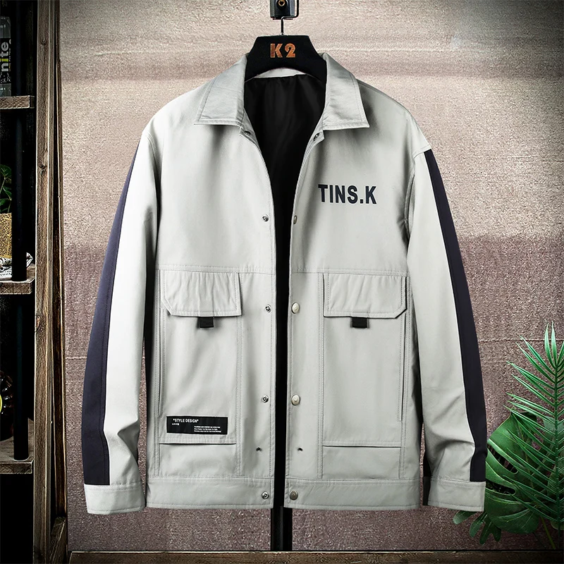 Buy Casual Jacket Men Autumn Spring Windbreaker Casual Printed Bomber Jackets Male Outwear Zipper Coat Streetwear Male Outwear,ZA335