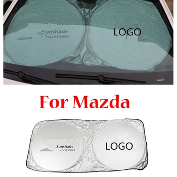 

For Mazda 2 3 5 6 Bongo CX-3 CX-5 CX-7 CX-9 MX-5 121 323 626 RX-7 Car Sun Visor Front Windshield Car Sunshade Visor Cover