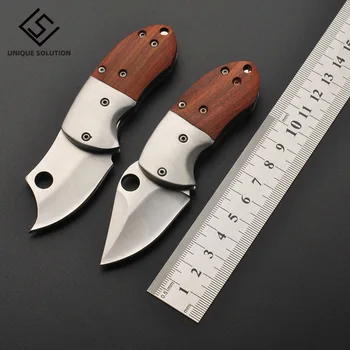 

2020 Wood Handle Mini Pocket Folding Knife CS Go Knives Hunting Military Knives Weapons Survival Outdoor Tool For Man Women