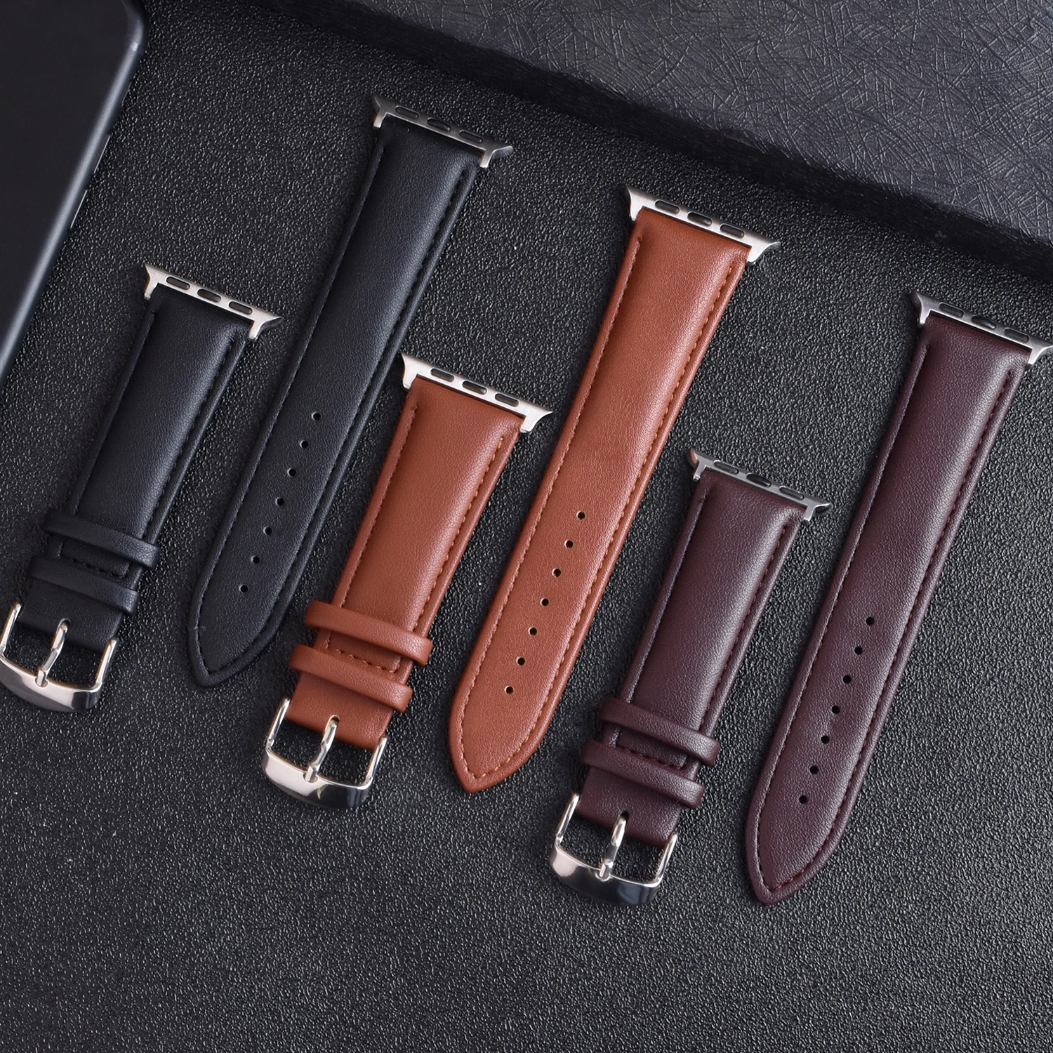 รูปสินค้า สายหนัง Apple Watch รุ่นใหม่ 42/46 มม. สไตล์คลาสสิก