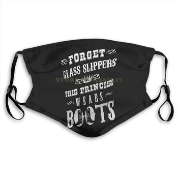 

Face Mask Cute N' Country : Forget Glass Slippers This Princess Wears Bootswashable Half Face For Men Women Ladies Diy Masks