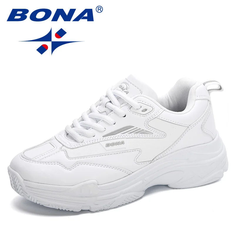 

Кроссовки BONA женские спортивные, легкие дышащие Сникерсы для бега и ходьбы, повседневная обувь для улицы, Нескользящие