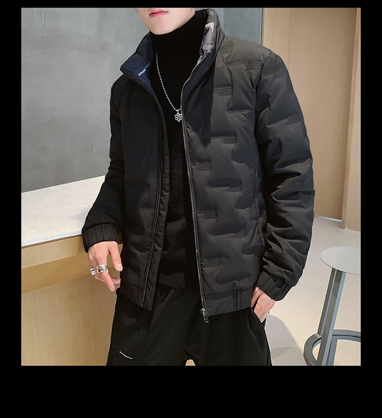 Winter Men'S Wear Korean-style INS Trend Thick MEN'S down Jacket Coat Teenager Men Short Duck down Men'S Wear
