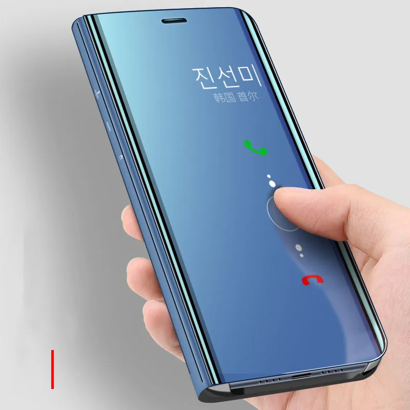 Smart Mirror Flip Case For Huawei P40 P20 P10 P30 Pro Lite Y7 Y6 Y9 P Smart 2019 Mate 30 20 Pro Honor 10 20 Lite 9X 8X Cover